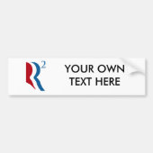 R SQUARED - ROMNEY RYAN 2012.png Bumpersticker (Voorkant)