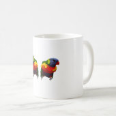 R staat voor Rainbow Loriket Koffiemok (Voorkant rechts)