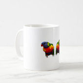R staat voor Rainbow Loriket Koffiemok (Voorkant links)