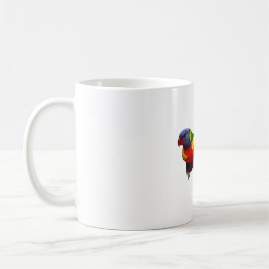 R staat voor Rainbow Loriket Koffiemok (Links)