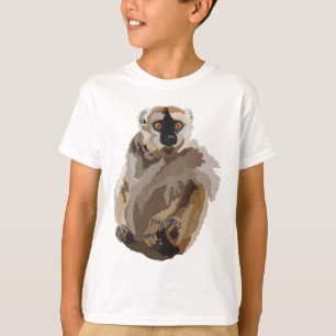R staat voor Red Fronted Brown Lemur T-shirt