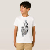 R staat voor Ring Tailed Lemur T-shirt (Voorkant volledig)