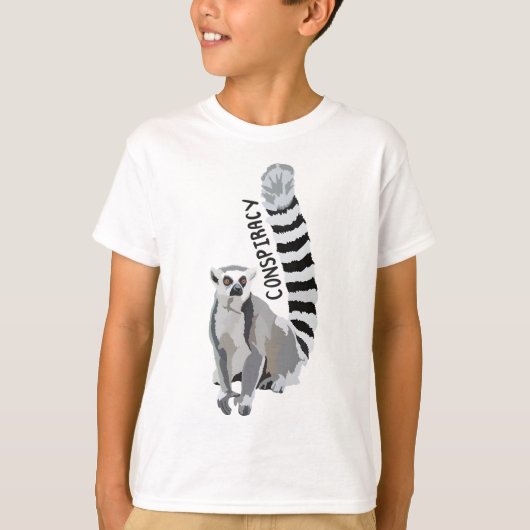 R staat voor Ring Tailed Lemur T-shirt (Voorkant)