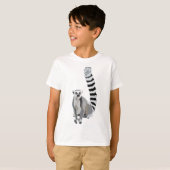 R staat voor Ring-tailed LemurRing-tailed Lemur Il T-shirt (Voorkant volledig)