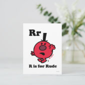 R staat voor Rude Briefkaart (Staand voorkant)
