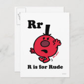 R staat voor Rude Briefkaart (Voorkant / Achterkant)
