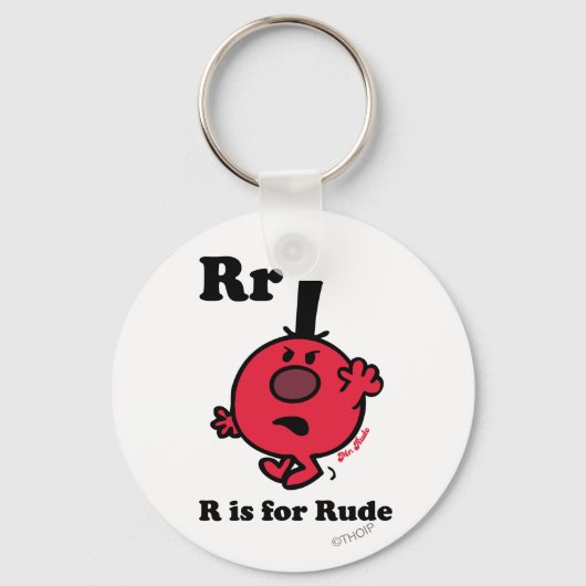 R staat voor Rude Sleutelhanger (Voorkant)