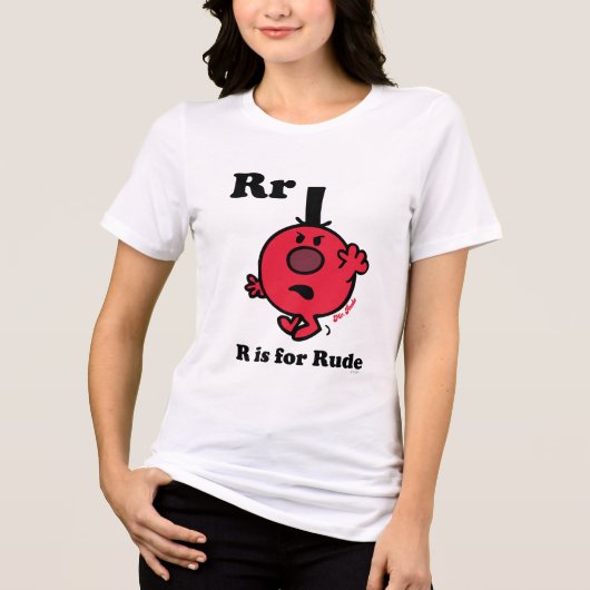 R staat voor Rude Tri-Blend Shirt (Voorkant)