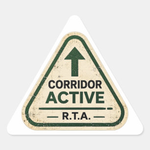 R.T.A.-corridor actieve driehoeksticker Sticker