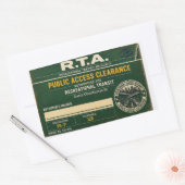 R.T.A. Openbaar Toegang Sticker (Envelop)