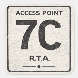R.T.A. toegangspunt 7C infrastructuur sticker