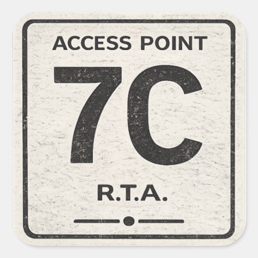 R.T.A. toegangspunt 7C infrastructuur sticker (Voorkant)