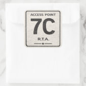 R.T.A. toegangspunt 7C infrastructuur sticker (Tas)