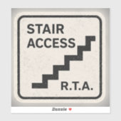 R.T.A. Trap Toegang Infrastructuur Decal Matt  Sticker (Vel)