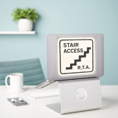 R.T.A. Trap Toegang Infrastructuur Decal Matt  Sticker (Laptop op bureau)