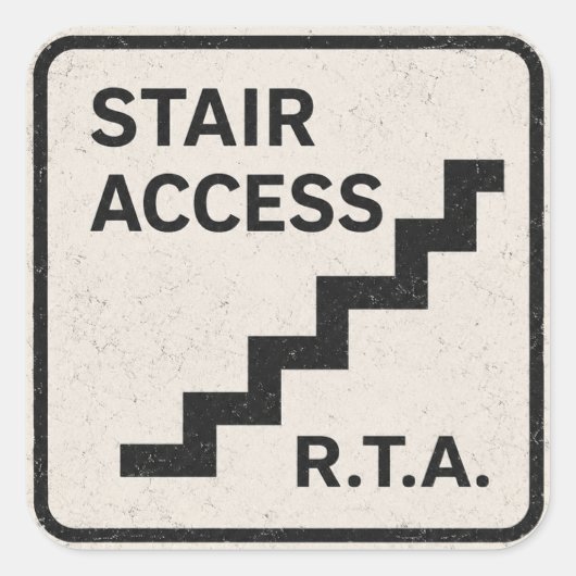 R.T.A. Trap Toegang Infrastructuur Sticker (Voorkant)