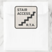 R.T.A. Trap Toegang Infrastructuur Sticker (Tas)