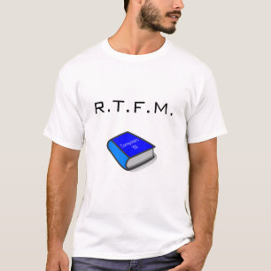 R.T.F.M. T-shirt met het afbeelding van het Boek