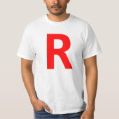 R T-SHIRT (Voorkant)