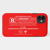 R-teken : Vrouw - Wit op Rood Case-Mate iPhone Case (Achterkant (horizontaal))