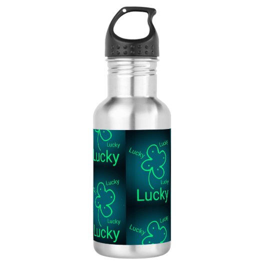 "R U Feeling Lucky" Waterfles (Voorkant)