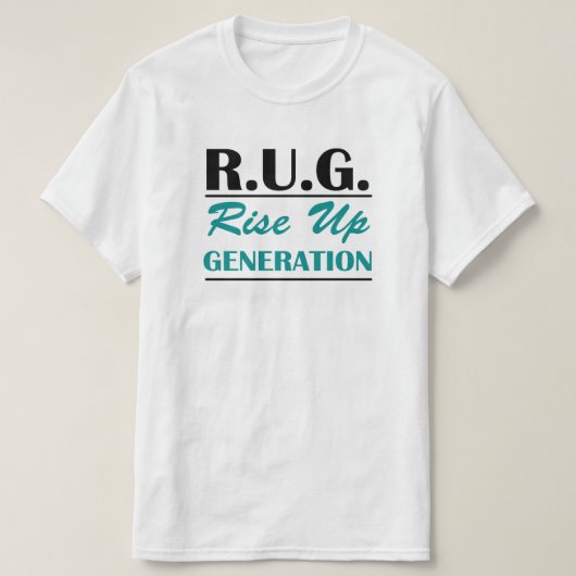 R.U.G. Verhoogde generatie T-shirt (Design voorkant)