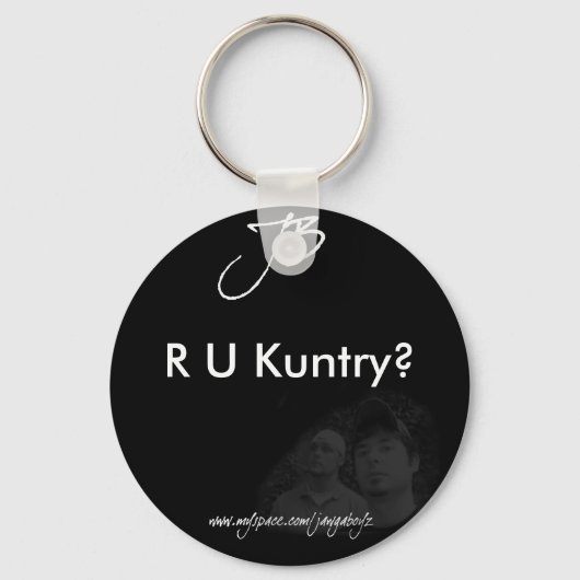 R U Kuntry? sleutelhanger (Voorkant)