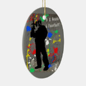 R U Ready 4 Paintball? Keramisch Ornament (Rechts)
