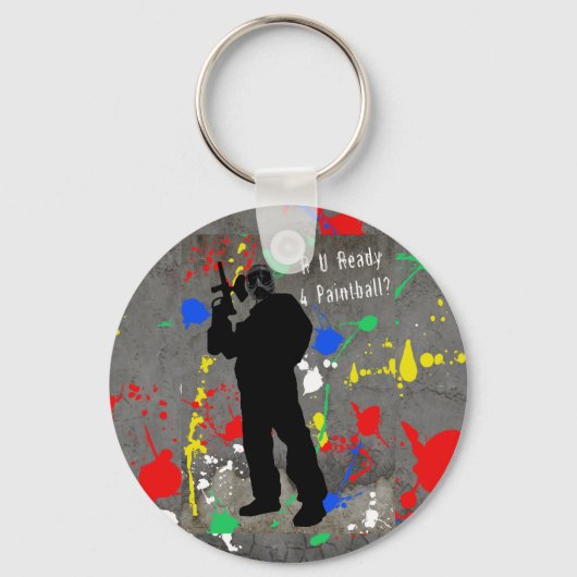 R U Ready 4 Paintball? Sleutelhanger (Voorkant)