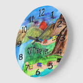 r v daar nog muurklok grote klok (Hoek)