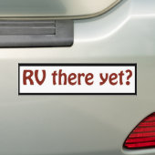 R V er al? Bumpersticker (Op auto)
