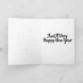 R.V. STIJL KERSTWENSEN FEESTDAGEN KAART (Binnen)