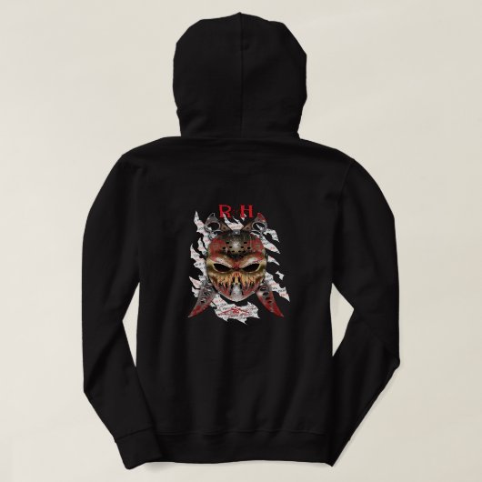 R. van H. Ripper van Halloween Hoodie (Design achterkant)