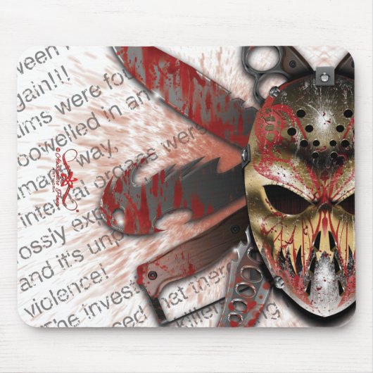 R. van H. Ripper van Halloween Muismat (Voorkant)