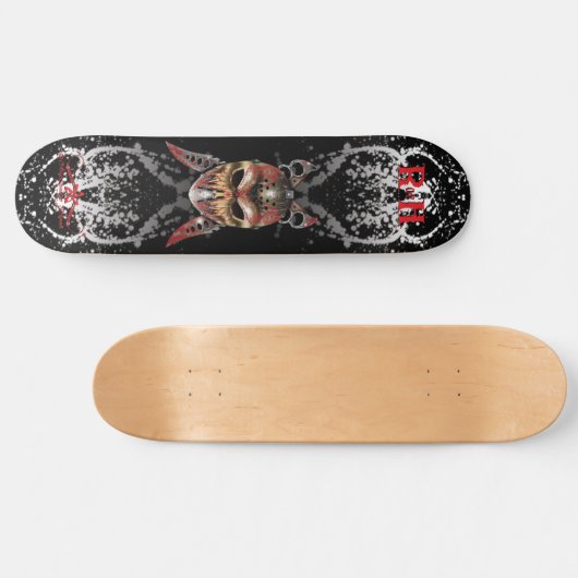R. van H. Ripper van Halloween Persoonlijk Skateboard (Horizontaal)