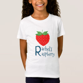 R voor uw Initiaal en frambozenfruit T-shirt