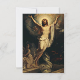 R.W. Ekman’s Resurrection of Christ Holy Card Bedankkaart