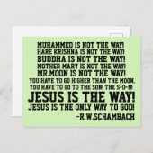 R.W.SCHAMBACH QUOTES, MOEDERMARY IS NIET DE MANIER BRIEFKAART (Voorkant / Achterkant)