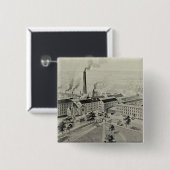 R Wallace en Sons Mfg Co. Vierkante Button 5,1 Cm (Voorkant /achterkant)