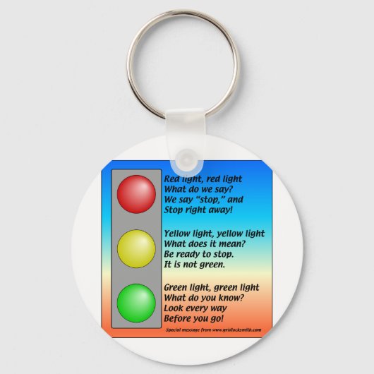R-Y-G-lichten Sleutelhanger (Voorkant)