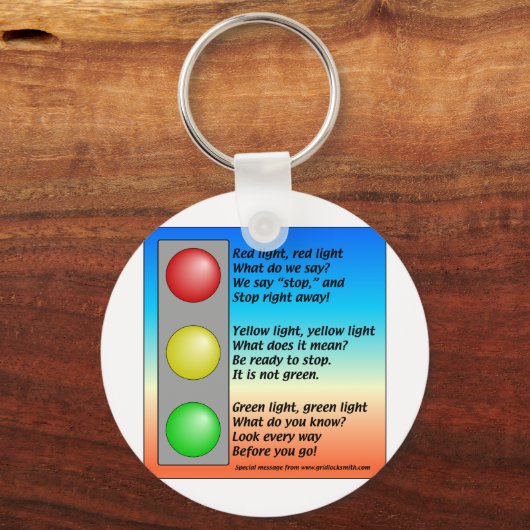 R-Y-G-lichten Sleutelhanger (Voorkant)