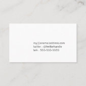 R - Zapfino Initiaal op zwart Visitekaartje (Achterkant)