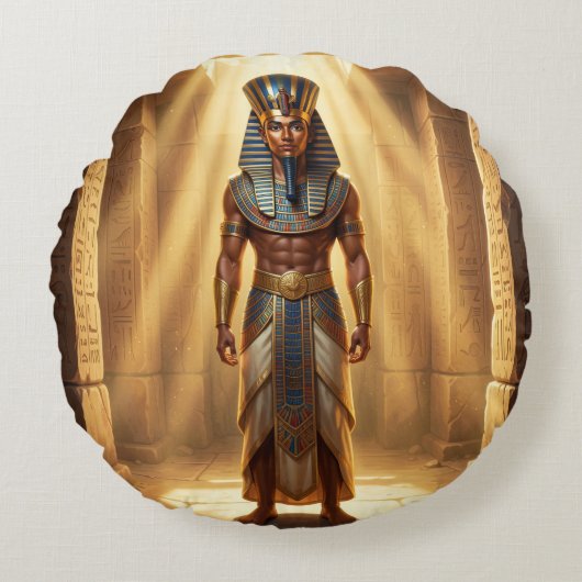 Ra – Ägyptischer Sonnengott´3 Rond Kussen (Voorkant)