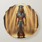 Ra – Ägyptischer Sonnengott´3 Rond Kussen (Achterkant)