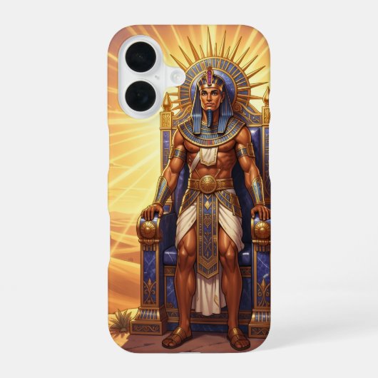 Ra – Ägyptischer Sonnengott iPhone 16 Hoesje (Achterkant)