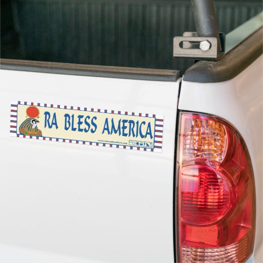 Ra Bless America bumper sticker (Op Truck)