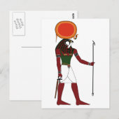 Ra de oude Egyptische god van de zon en koningen Briefkaart (Voorkant / Achterkant)