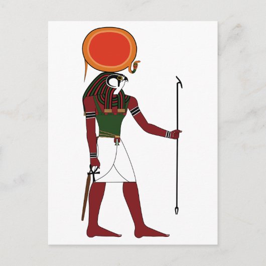 Ra de oude Egyptische god van de zon en koningen Briefkaart (Voorkant)