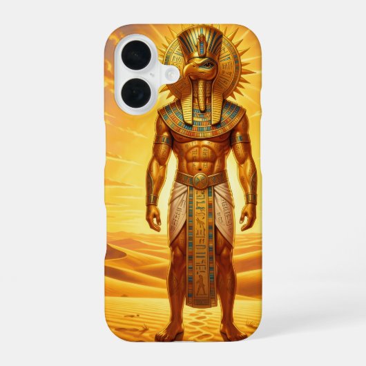 Ra – Egyptian Sun God´1 iPhone 16 Hoesje (Achterkant)