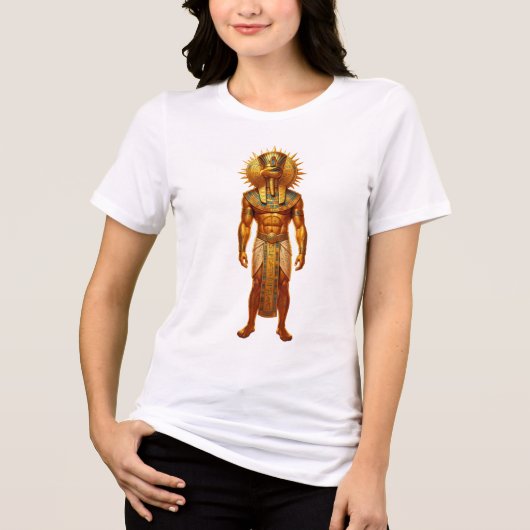 Ra – Egyptian Sun God´1 Tri-Blend Shirt (Voorkant)